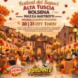 Bolsena, il Festival dei Sapori Alta Tuscia: tre giorni tra gusto, tradizioni e Halloween